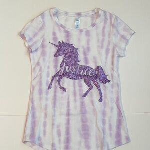 😊 Justice Tie Dye Unicorn T-shirt
